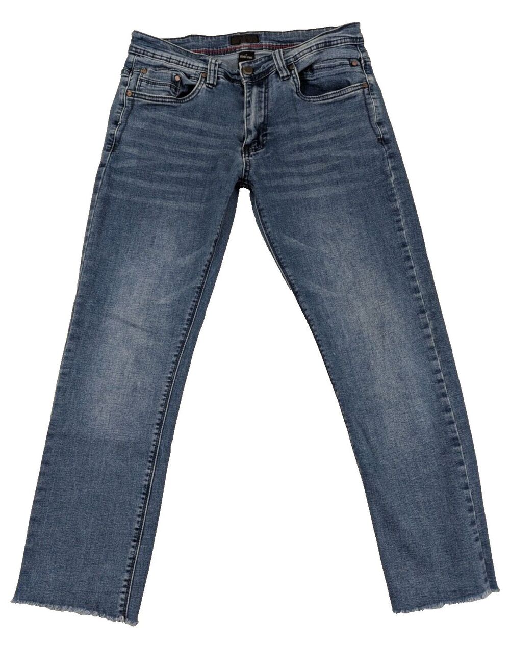 Steve's Jeans Women's Jeans Low Rise 29x25 Blue Stretch Denim Raw Hem Frayed